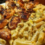 Creamy Velveeta Chicken Penne in Garlic Butter Parmesan Sauce 1
