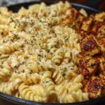 Creamy Velveeta Chicken Rotini Pasta with Mozzarella Garlic Cheese Sauce 1