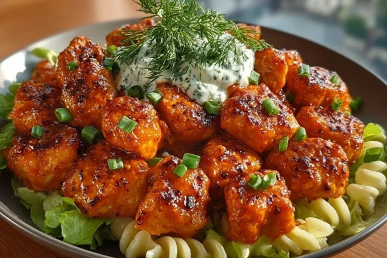 Easy Buffalo Garlic Chicken Bites Recipe 1