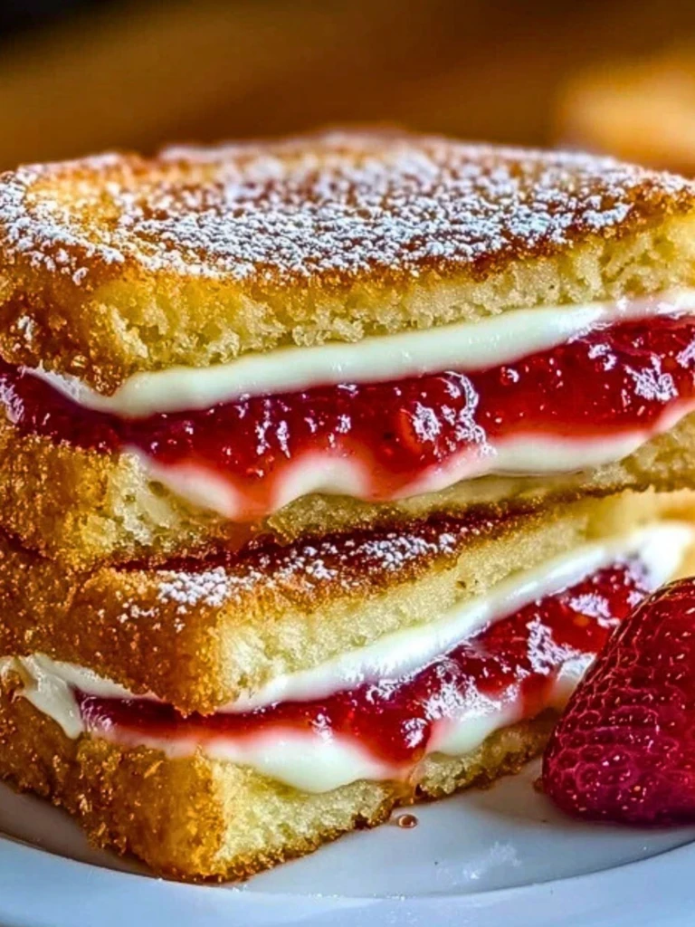 Fried Strawberry Cheesecake Sandwiches 2