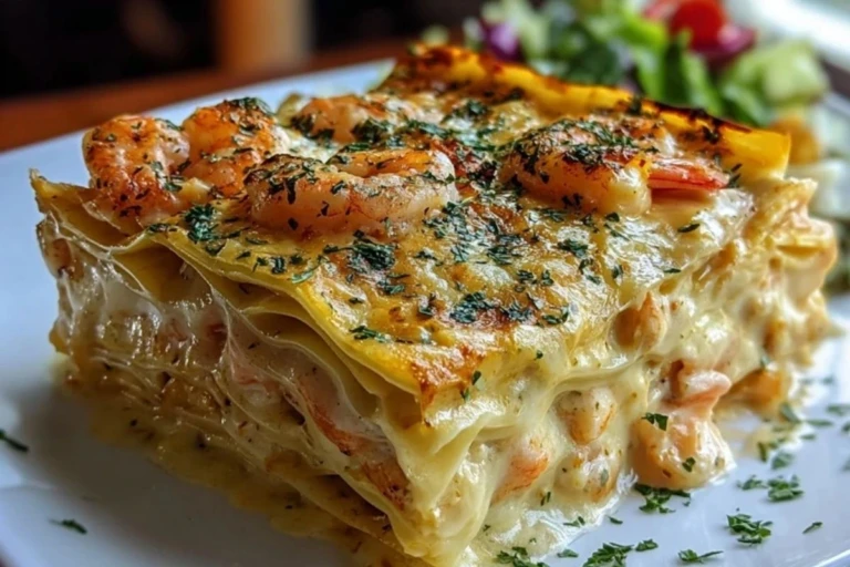 _Garlic Butter Shrimp Scampi Lasagna 1