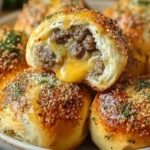 Garlic Parmesan Cheeseburger Bombs 1
