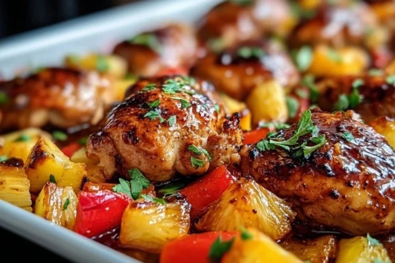 Hawaiian Chicken Sheet Pan 1