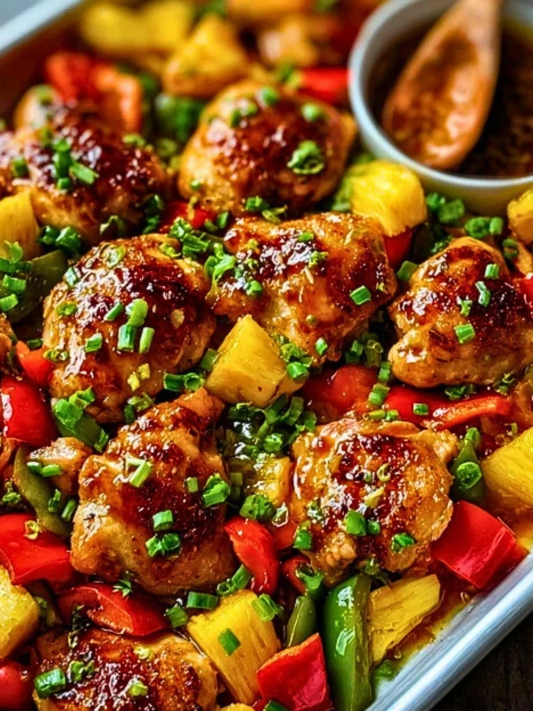 Hawaiian Chicken Sheet Pan 2