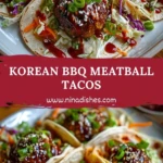 Korean BBQ Meatball Tacos Pin