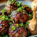 Korean BBQ Meatballs with Spicy Mayo Dip 1