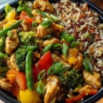 Next-Level Teriyaki Chicken Stir-Fry with Rainbow Veggies & Wild Rice 1
