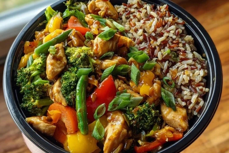 Next-Level Teriyaki Chicken Stir-Fry with Rainbow Veggies & Wild Rice 1