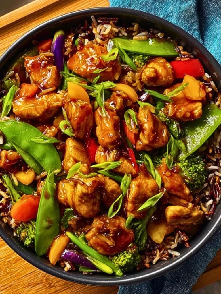Next-Level Teriyaki Chicken Stir-Fry with Rainbow Veggies & Wild Rice 2