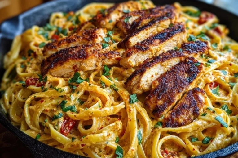 One-Pan Creamy Sweet and Spicy Cajun Chicken Pasta 1