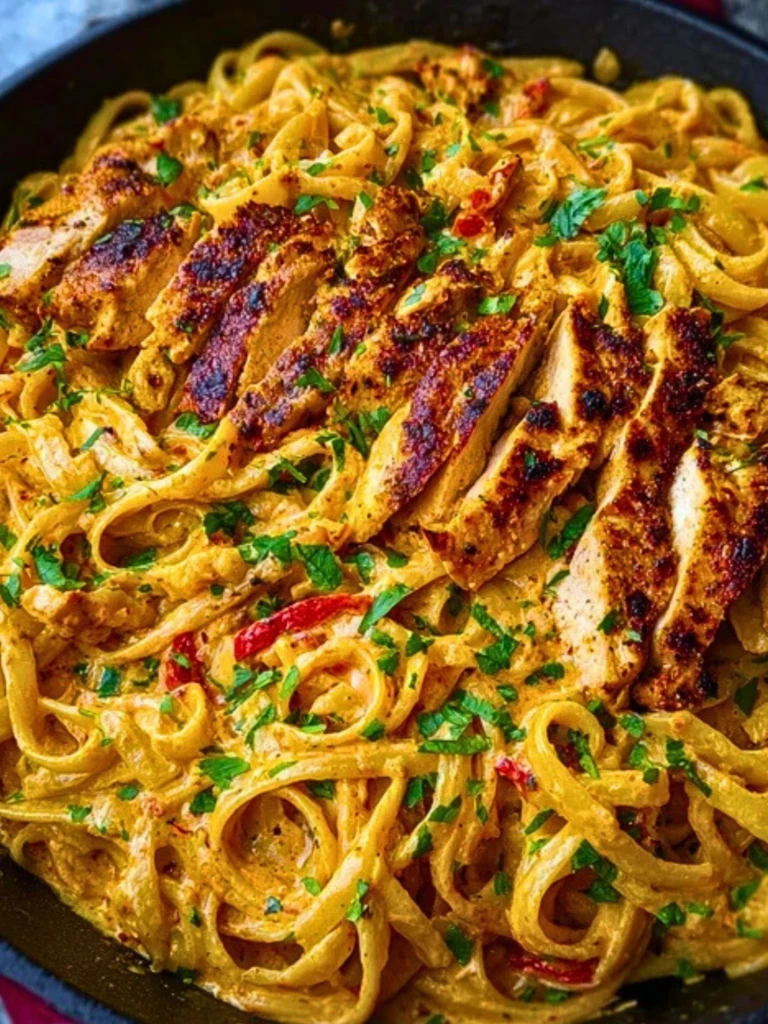 One-Pan Creamy Sweet and Spicy Cajun Chicken Pasta 2