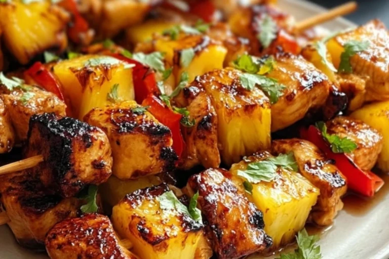 Pineapple Chicken Kabobs 1