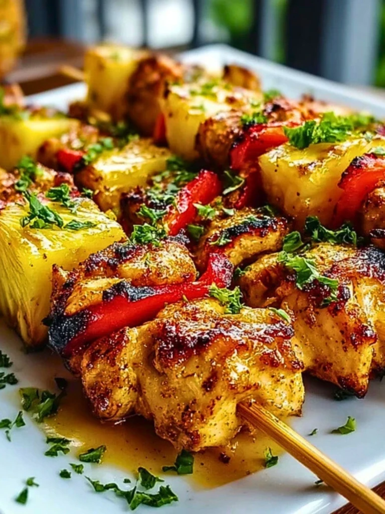 Pineapple Chicken Kabobs 2