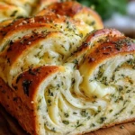 Swirled Garlic Herb And Cheese Bread 1