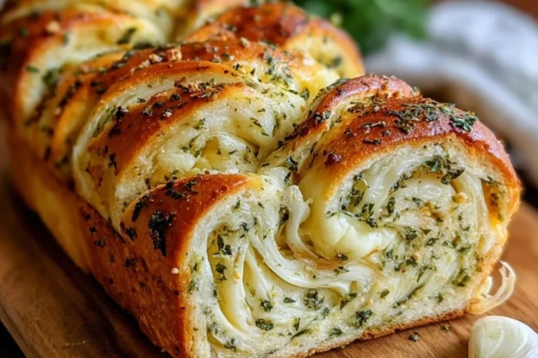 Swirled Garlic Herb And Cheese Bread 1