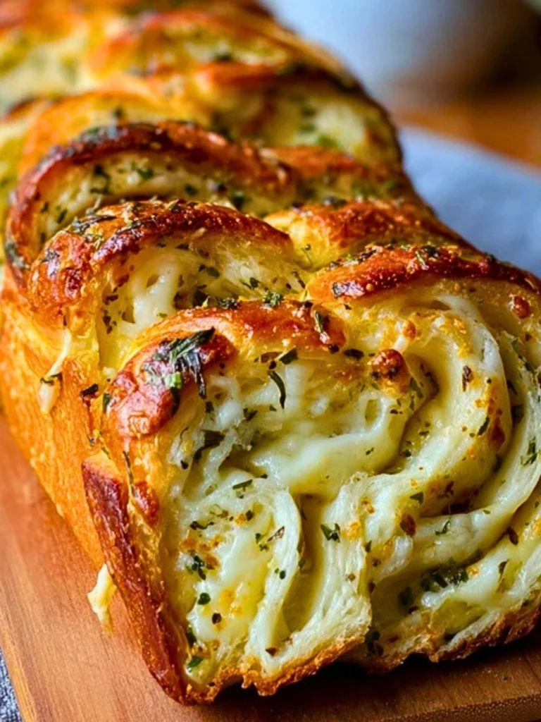 Swirled Garlic Herb And Cheese Bread 2