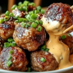 The Best Korean BBQ Meatballs with Spicy Mayo Dip 1