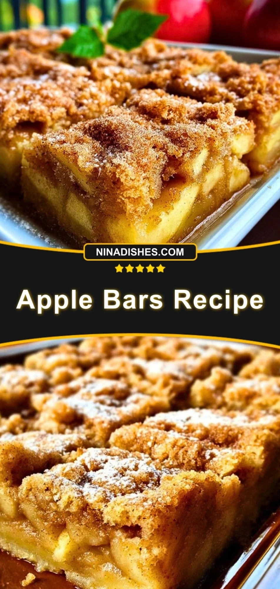 Apple Bars Recipe Pin 2