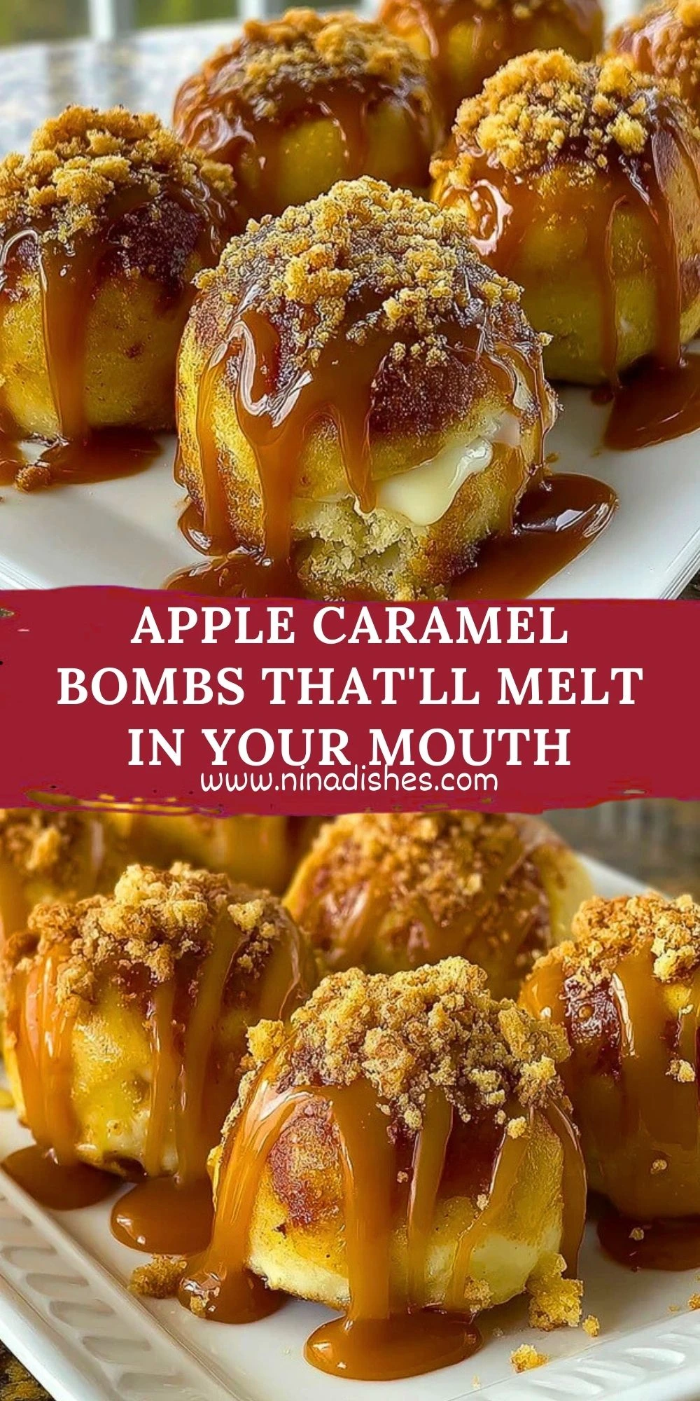 Apple Caramel Bombs That'll Melt in Your Mouth Pin 1