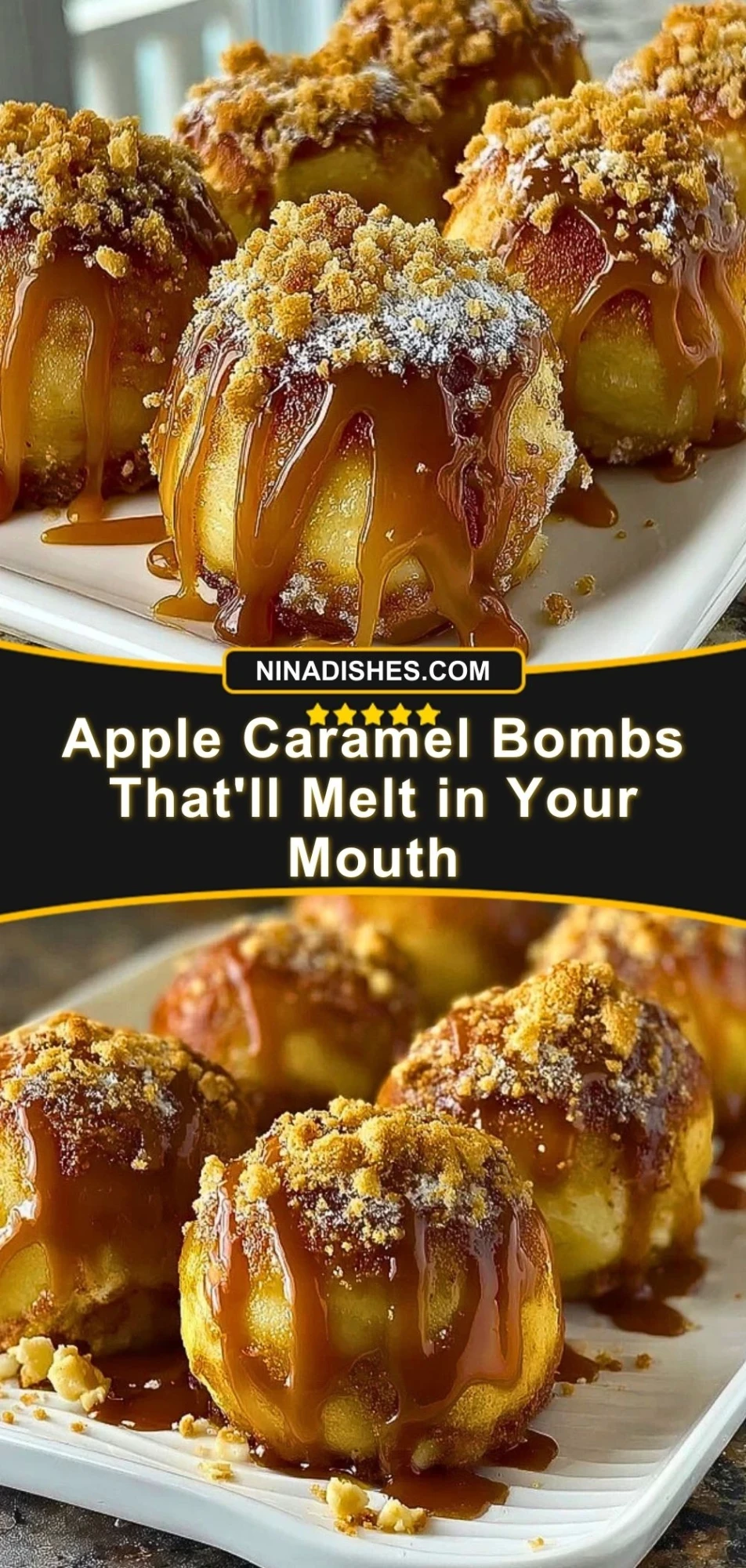 Apple Caramel Bombs That'll Melt in Your Mouth Pin 2