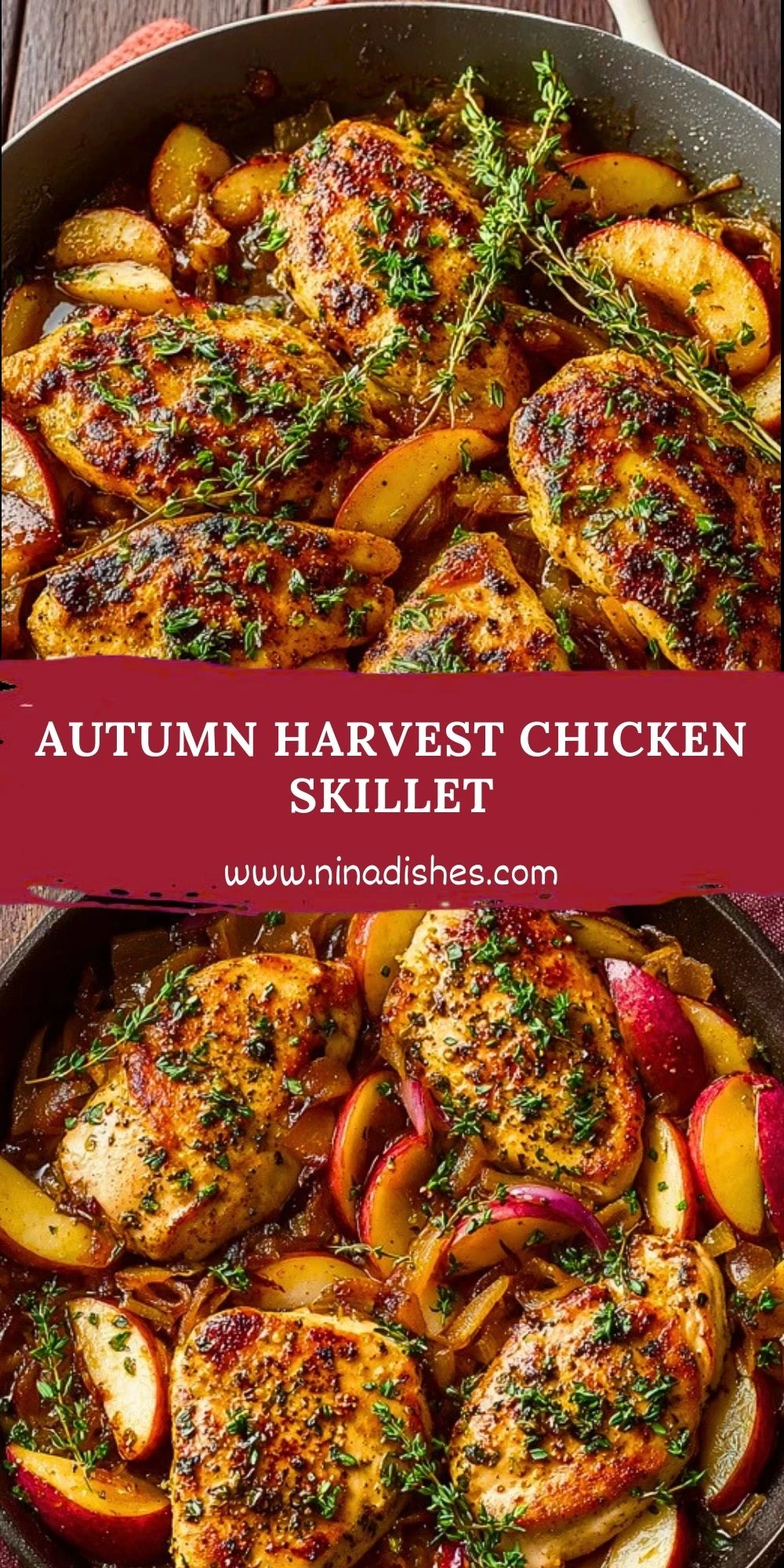 Autumn Harvest Chicken Skillet Pin 1