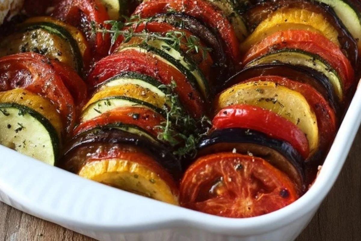 Baked Ratatouille with Tomatoes, Zucchini, and Eggplant 1