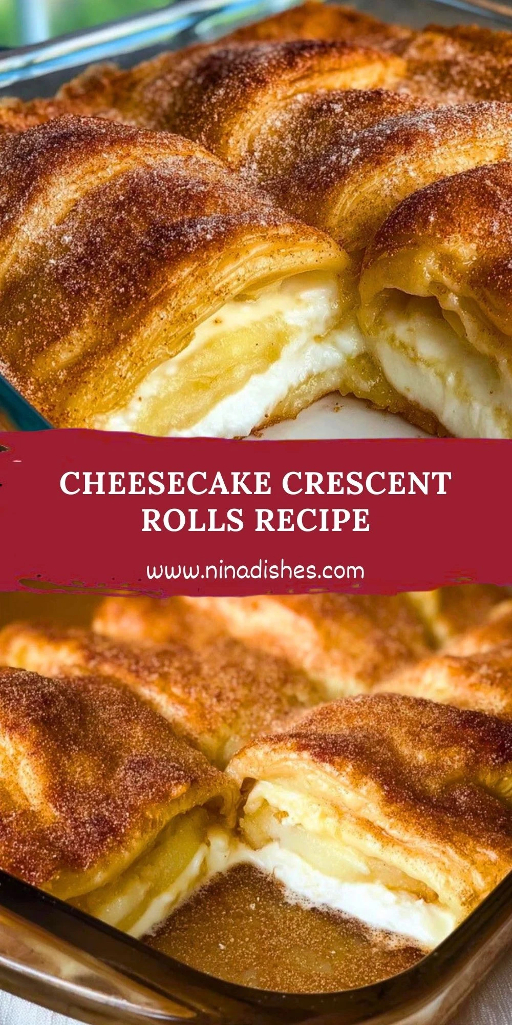 Cheesecake Crescent Rolls Recipe Pin 1