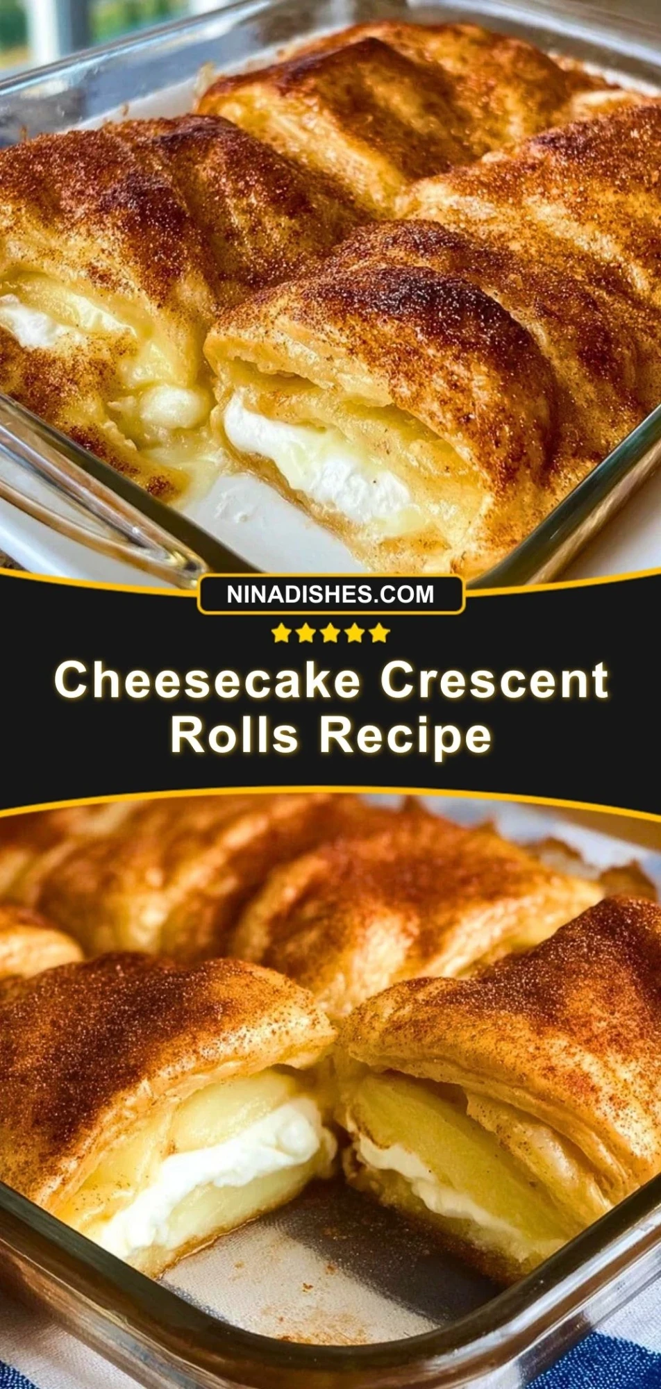 Cheesecake Crescent Rolls Recipe Pin 2