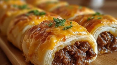 Cheesy Beefy Rolls Recipe 1