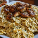Chicken Creamy Velveeta Bowtie Pasta with Mozzarella Garlic Sauce 1