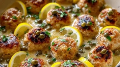 Chicken Piccata Meatballs Recipe 1