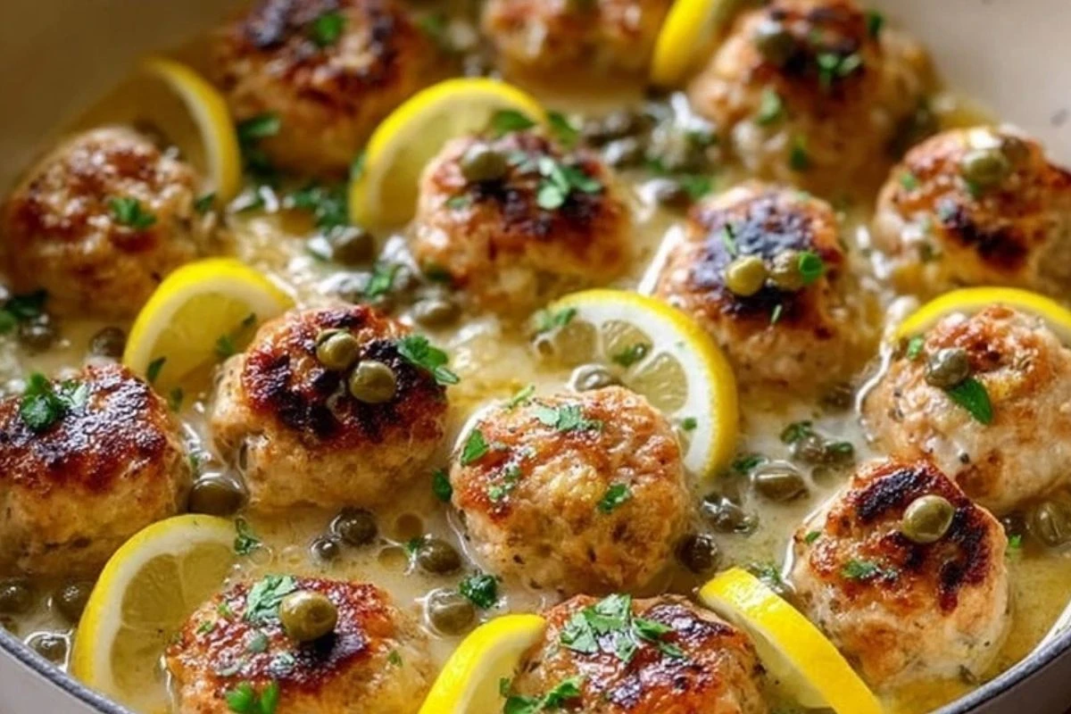 Chicken Piccata Meatballs Recipe 1