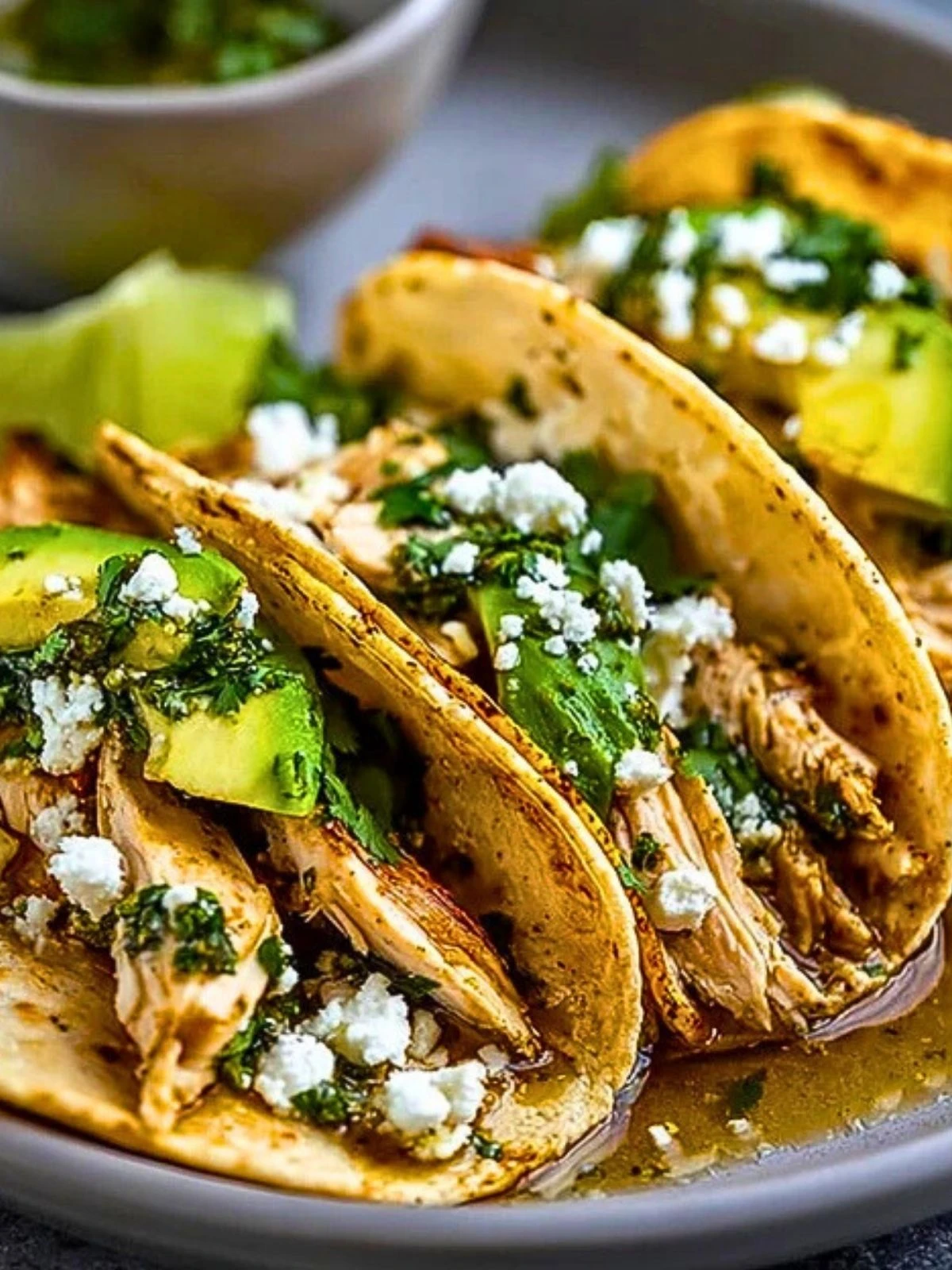 Chimichurri Chicken Tacos with Feta and Avocado (1)