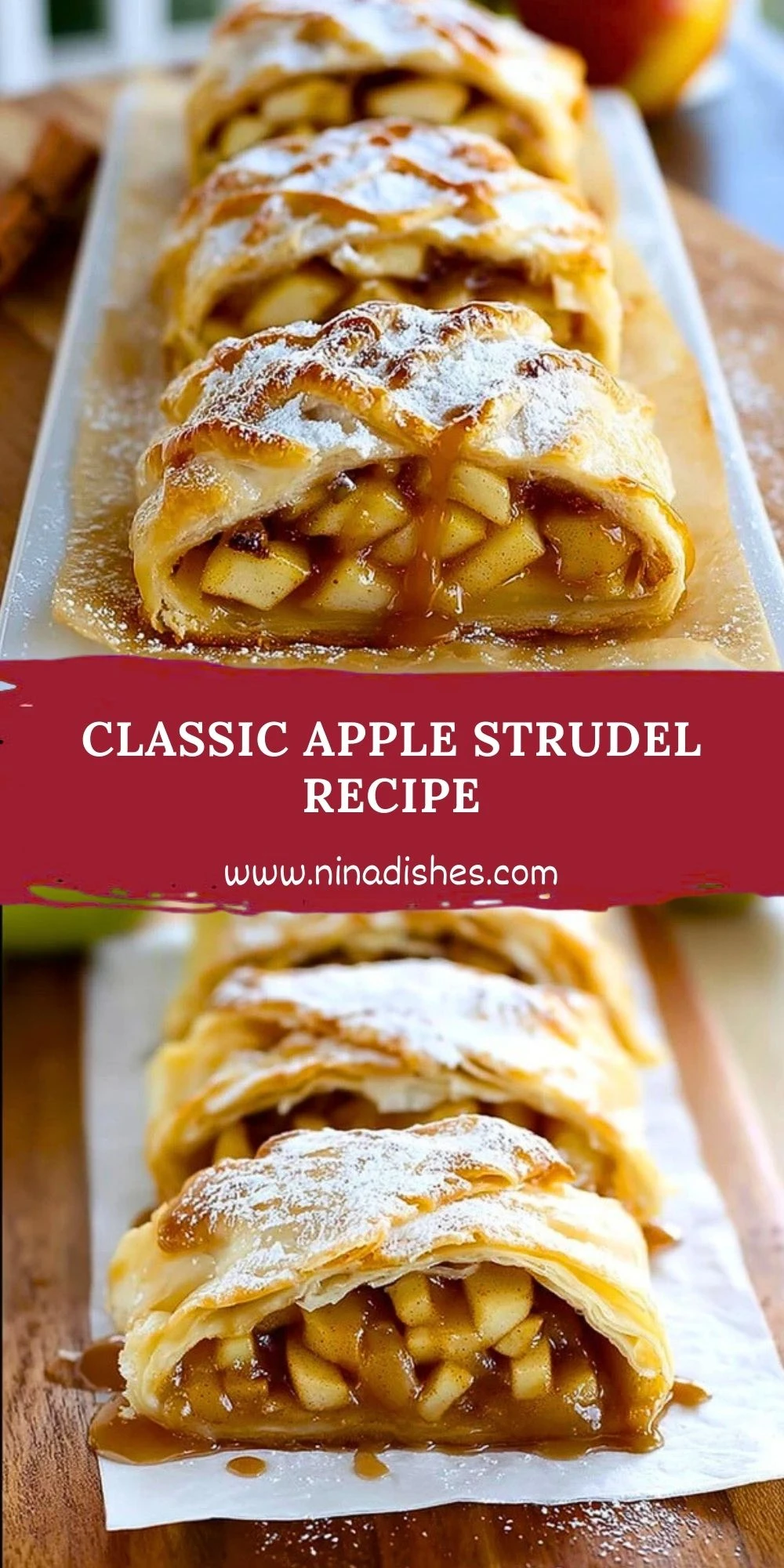 Classic Apple Strudel Recipe Pin 1