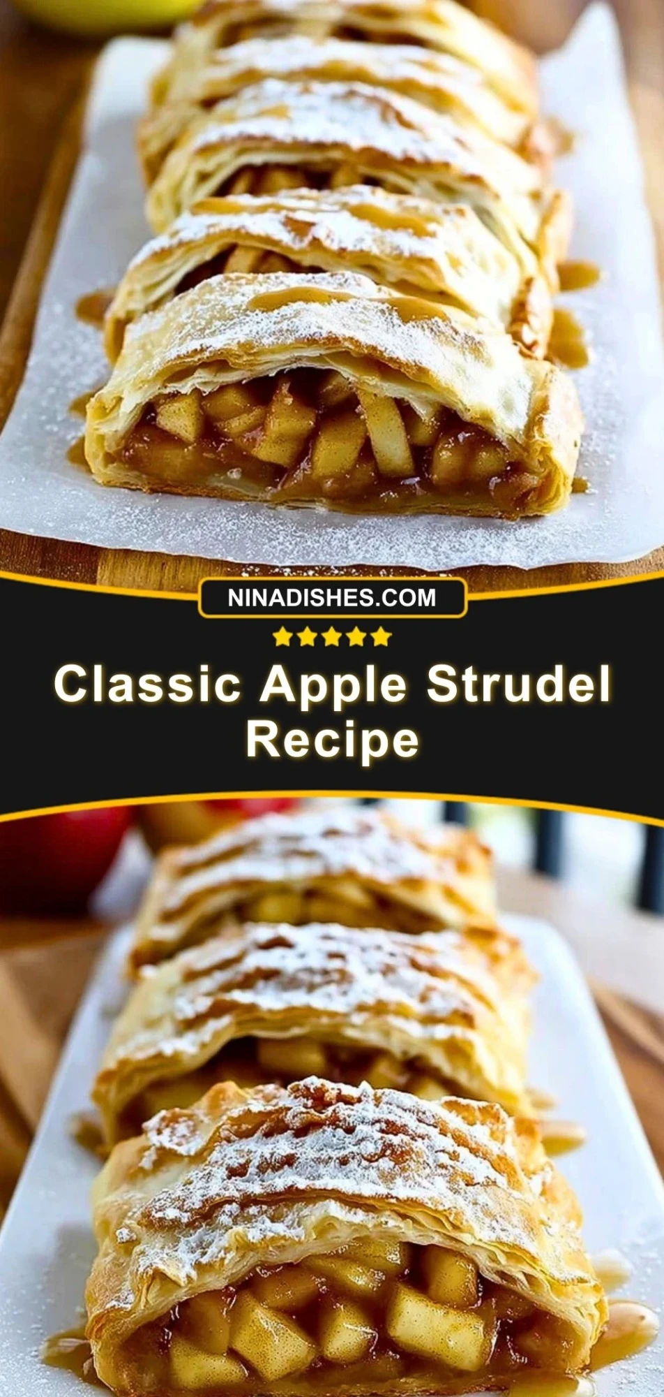 Classic Apple Strudel Recipe Pin 2