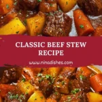Classic Beef Stew Recipe Pin 1