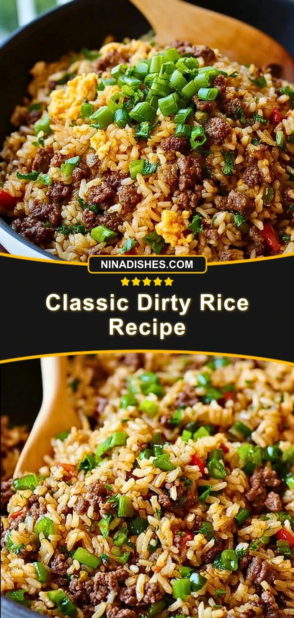 Classic Dirty Rice Recipe Pin 2