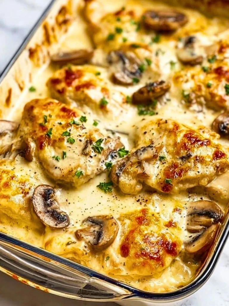Creamy Chicken and Mushroom Bake Recipe 2