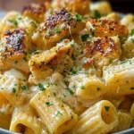 Creamy Garlic Butter Chicken Rigatoni Recipe 1