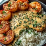 Creamy Garlic Butter Shrimp Bowl with Herb Rice 1