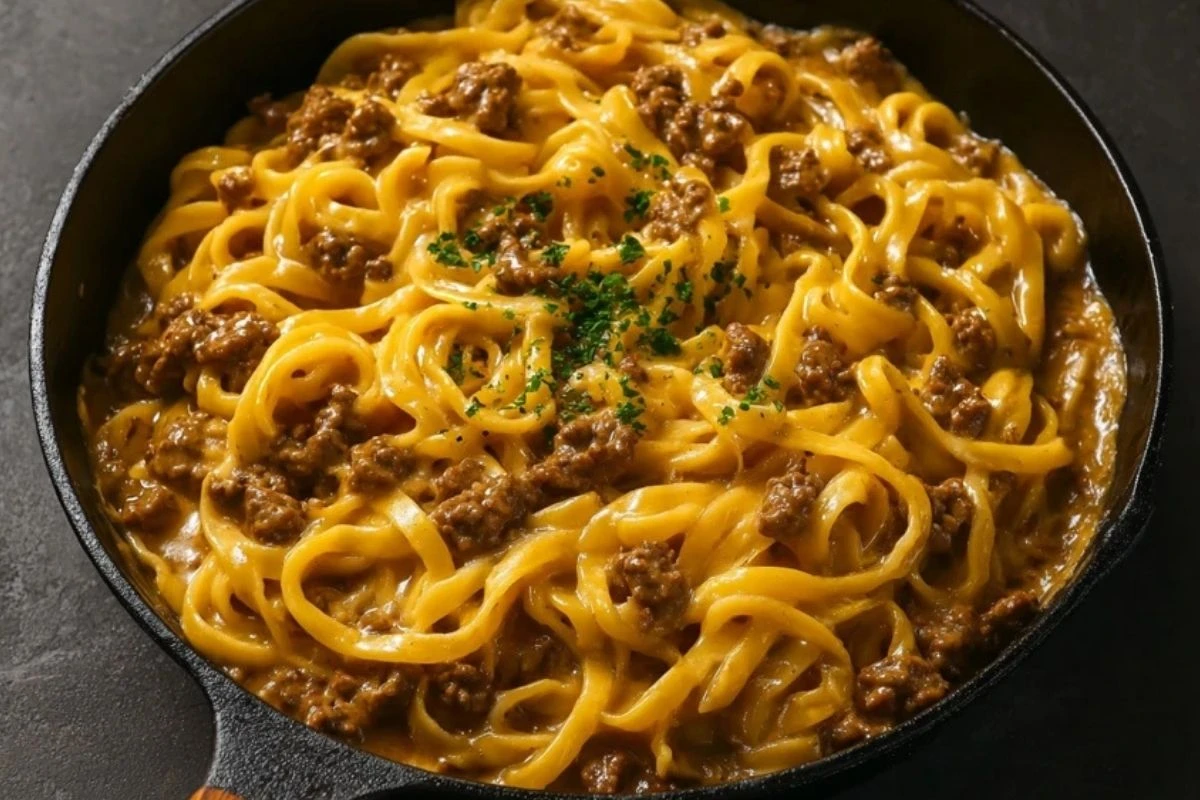 Creamy One-Pot Beef Pasta with Garlic Butter 1