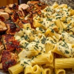 Creamy Velveeta Chicken Rigatoni with Mozzarella Garlic Sauce 1