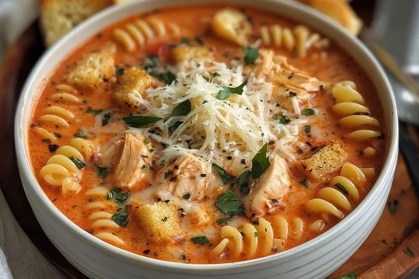 Crockpot Chicken Parmesan Soup 1