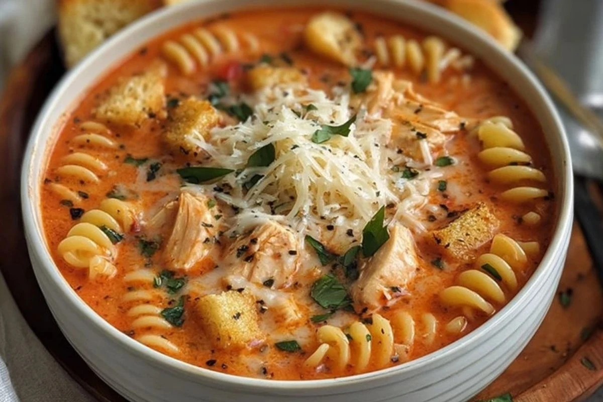 Crockpot Chicken Parmesan Soup 1