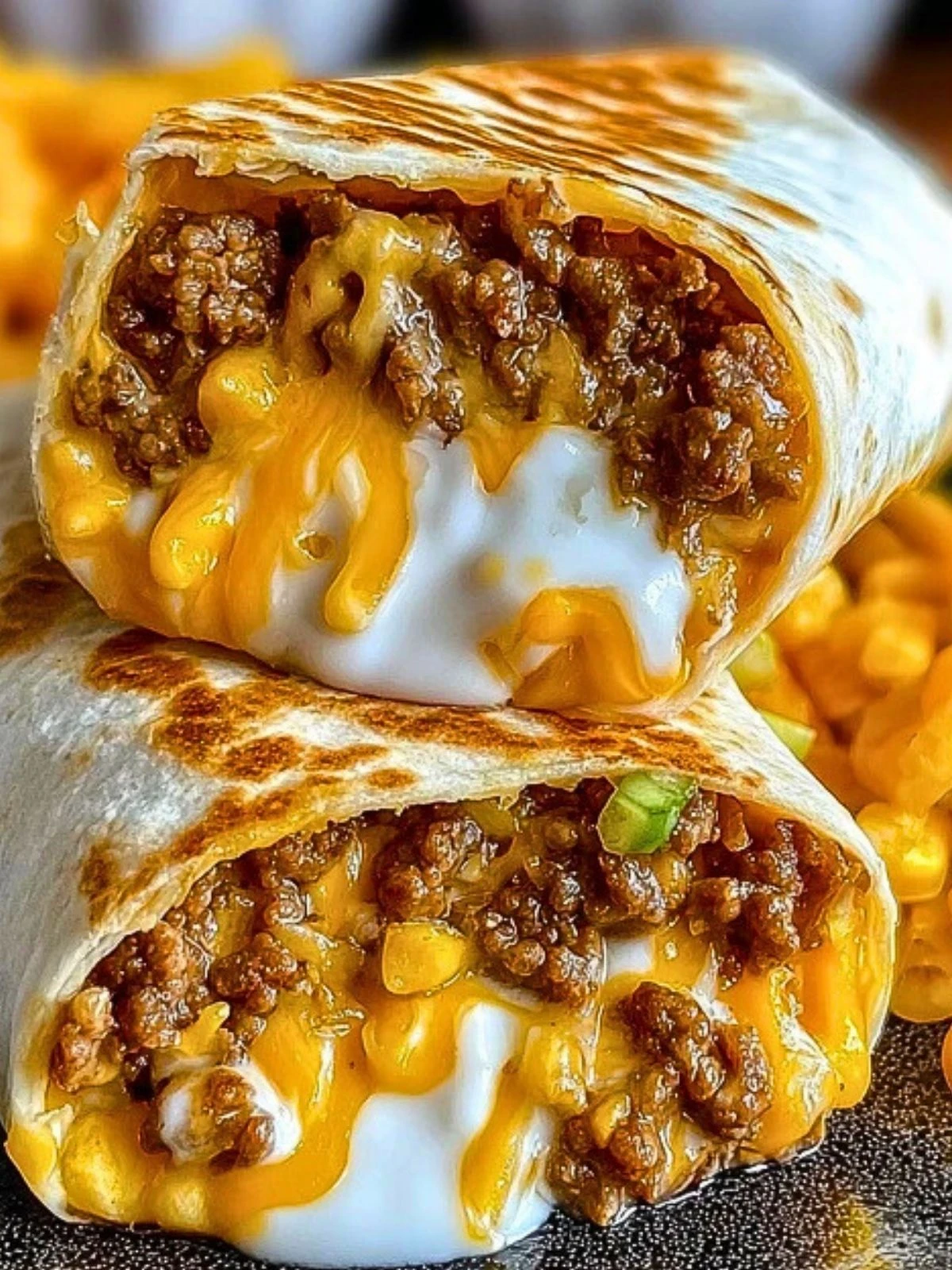Easy Homemade Beefy Melt Burritos 2