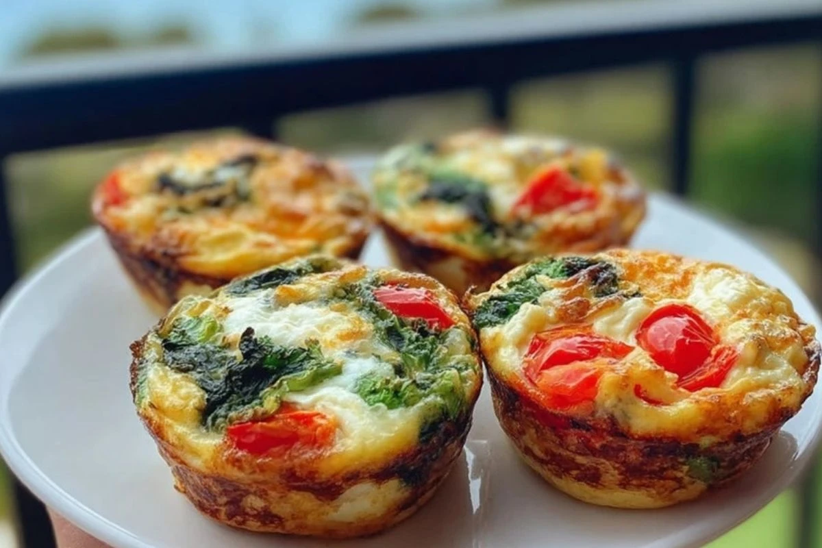 Egg White Muffins with Veggies 1