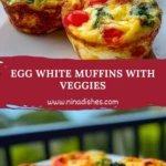Egg White Muffins with Veggies Pin