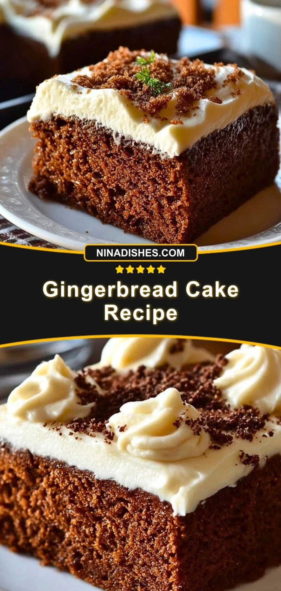 Gingerbread Cake Recipe Pin 2