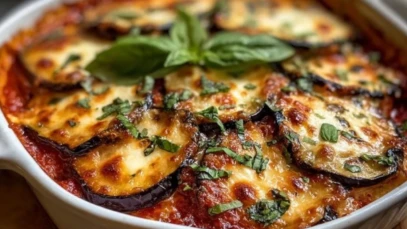 Golden Eggplant Parmigiana Casserole 1