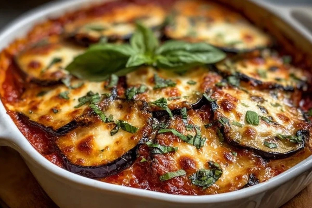 Golden Eggplant Parmigiana Casserole 1